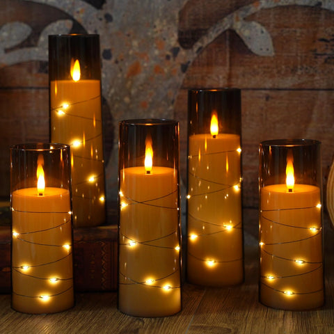 Eebuss flameless candle battery-powered for flexible cordless placement.