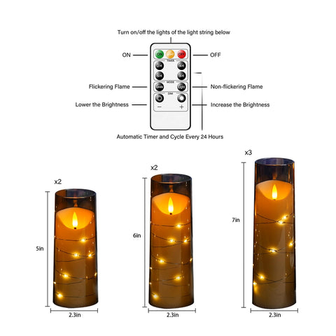 Eebuss candles with remote control and timer for easy mood lighting from anywhere.