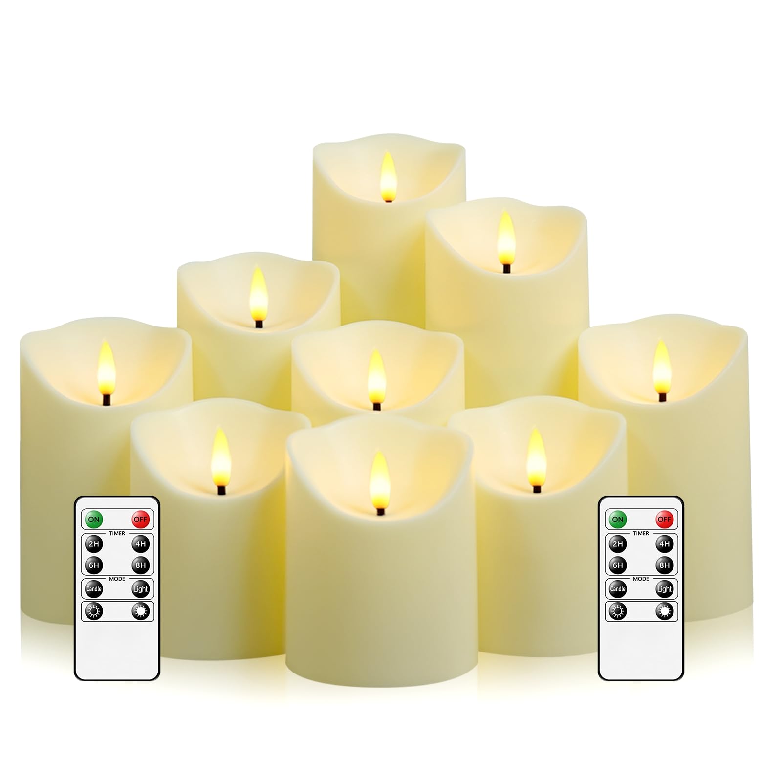 Eebuss flameless candles with remote control for easy setup