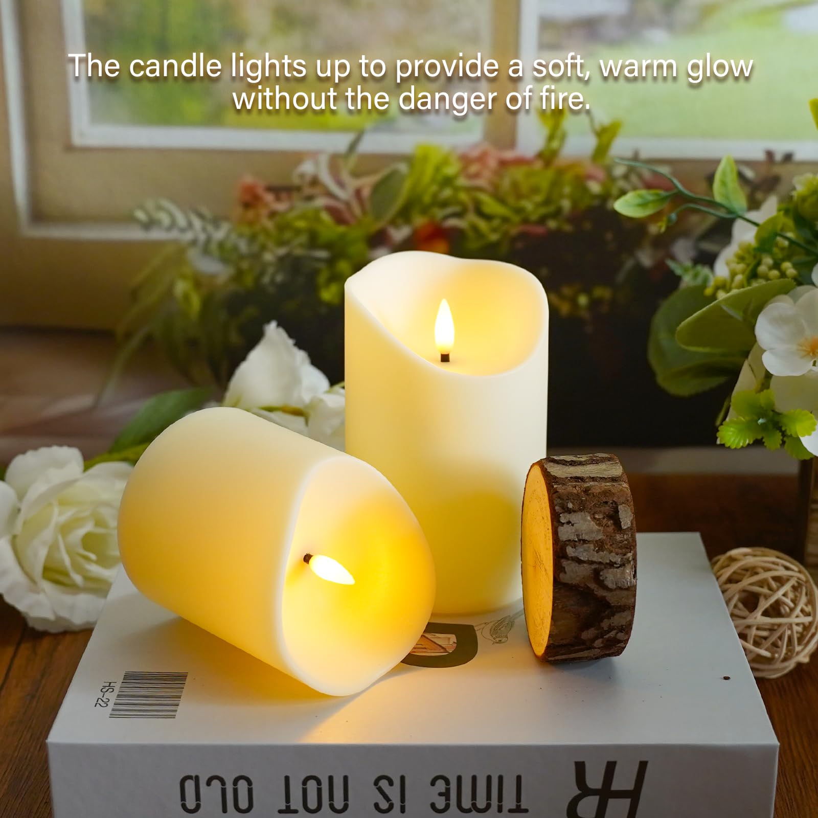 Eebuss ivory flameless candles safe around children and pets