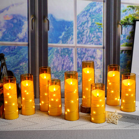 Eebuss nine-piece set in 5, 6, and 7 inch heights for versatile arrangements