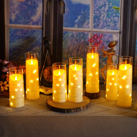 Eebuss ivory finish candles emit a soft, calming glow in any room.