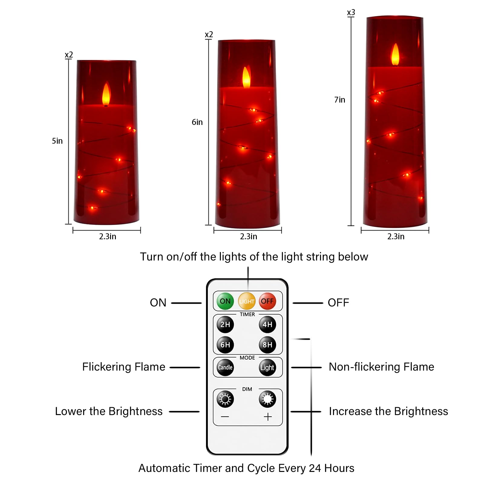 Eebuss candles feature timer function for effortless evening ambiance