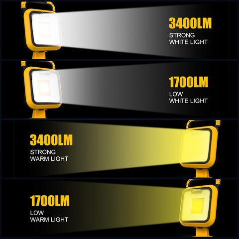 EEFOW work light 240 degree swivel for versatile site lighting