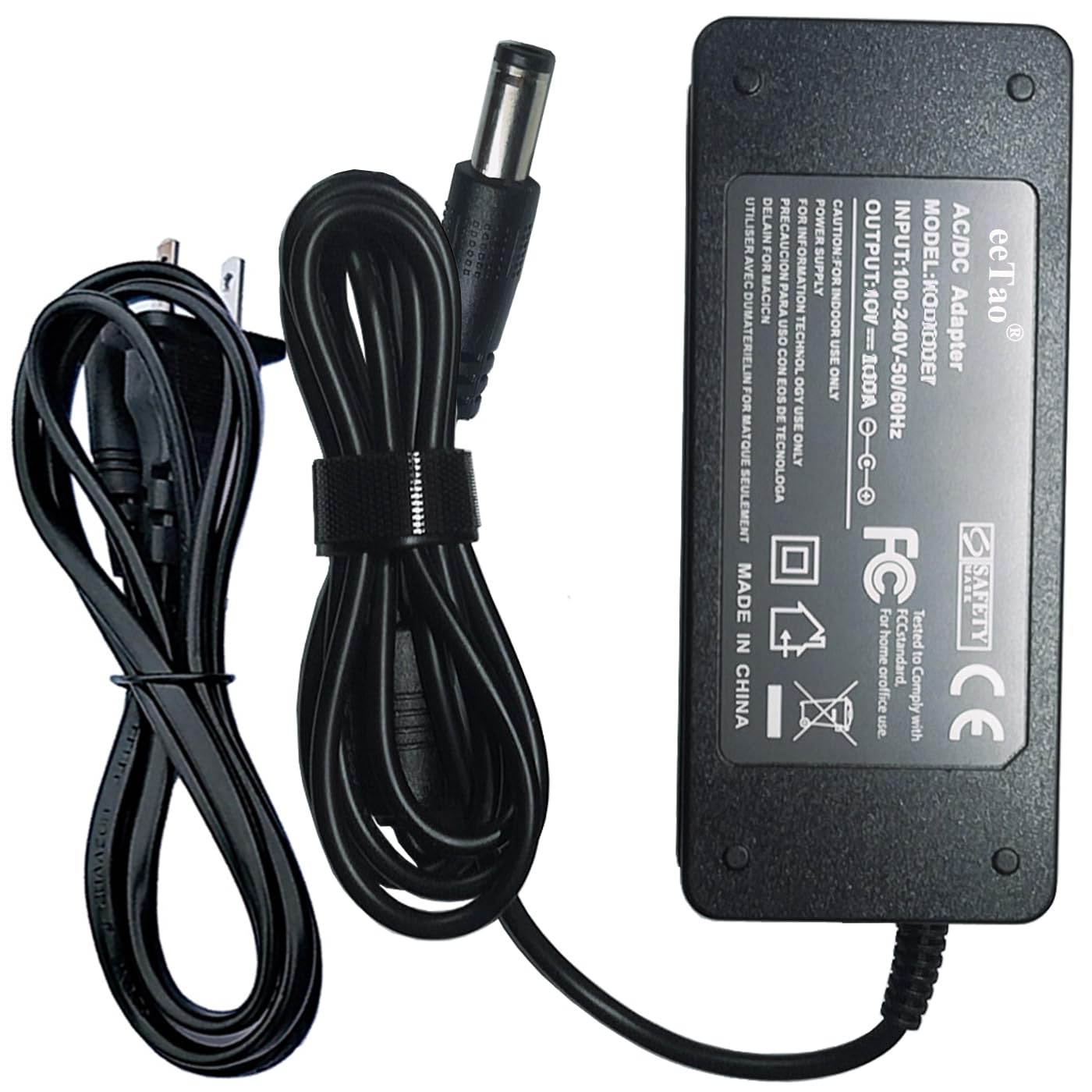 eeTao 42V replacement power adapter powering WERHY H5/H7 batteries.