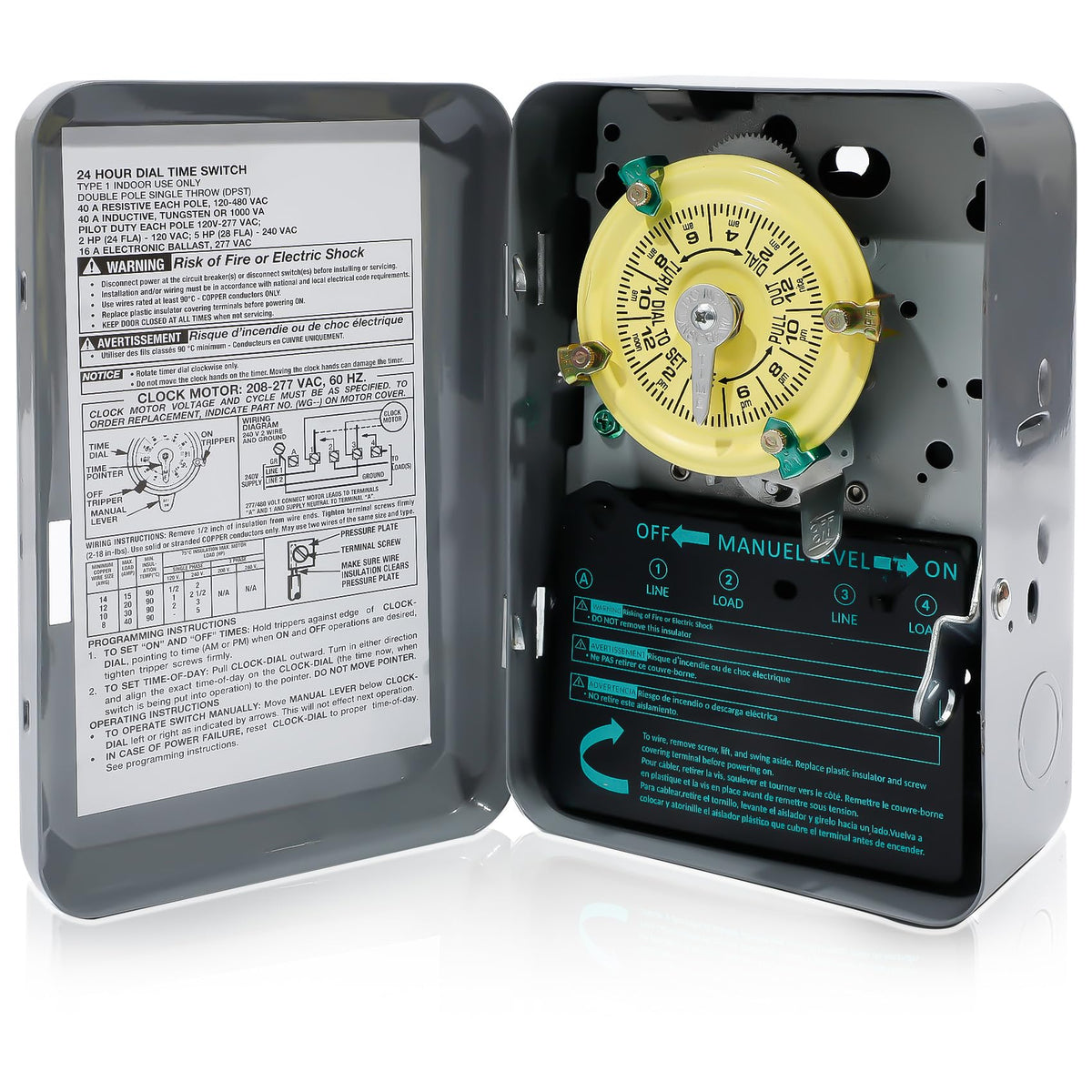 E ETO ENREGYTO T104 timer dial front view enables precise 24‑hour scheduling