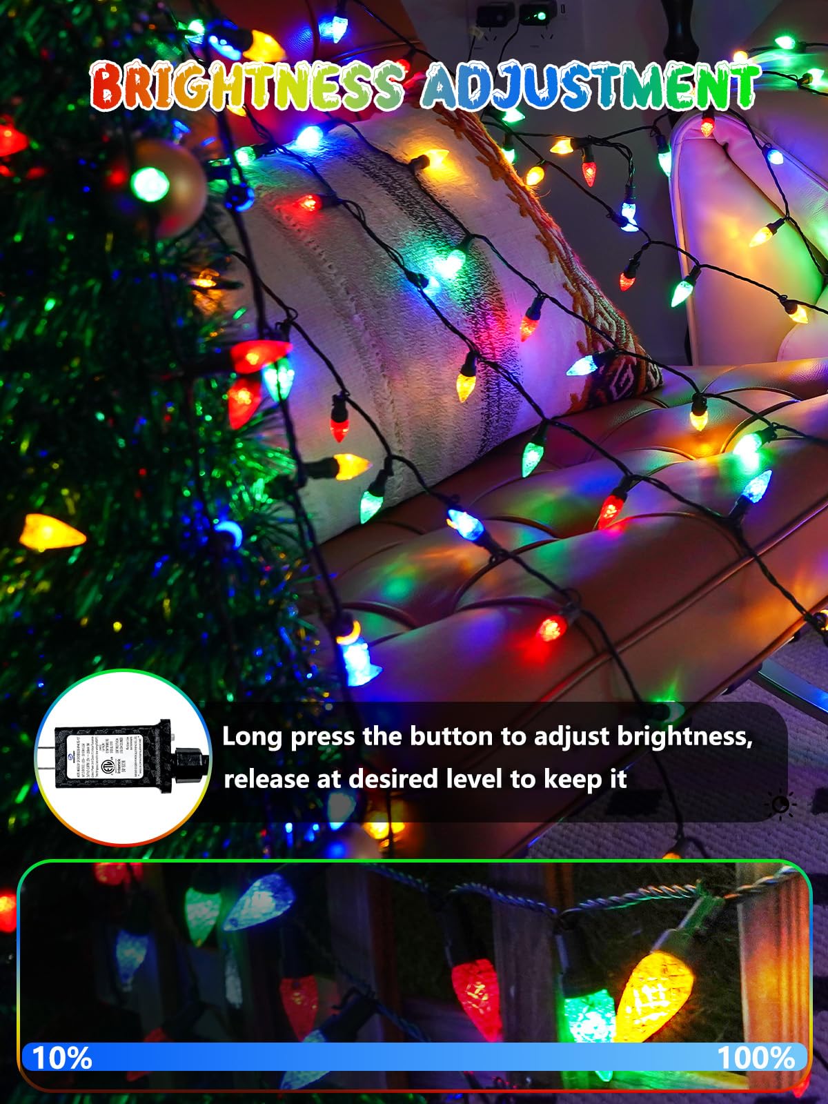 EEW plug-in design makes installation quick for indoor trees and exterior patios.