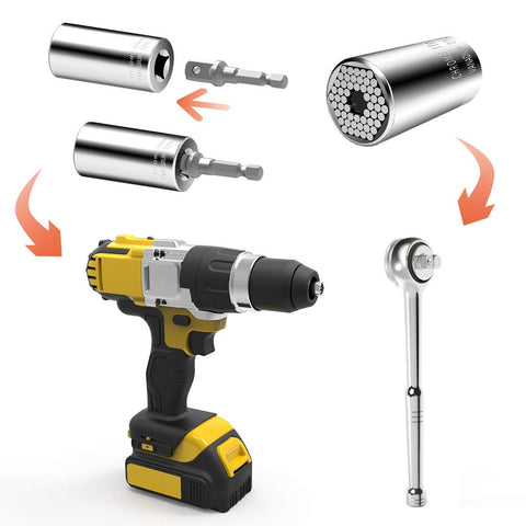 EFFECTEER Universal Socket handles bolt heads and screws.