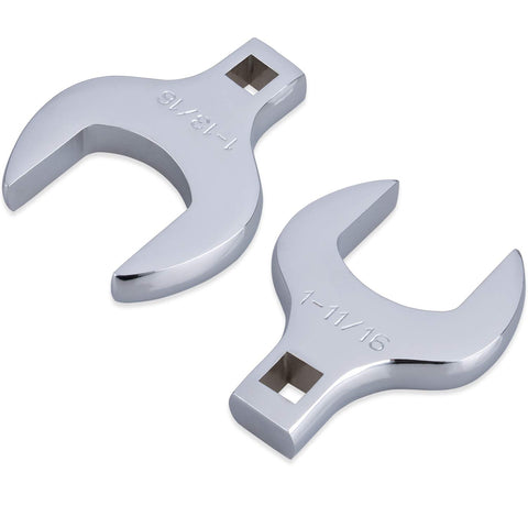 EFFICERE crowfoot wrenches chrome vanadium steel finish resist corrosion.