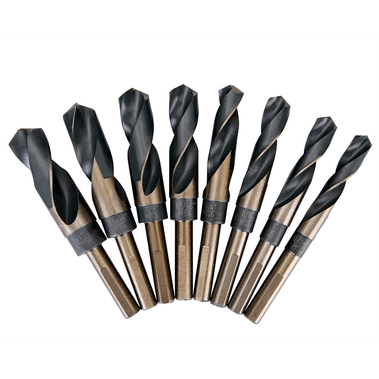 EFFICERE 1 inch bit set in aluminum case for organized storage