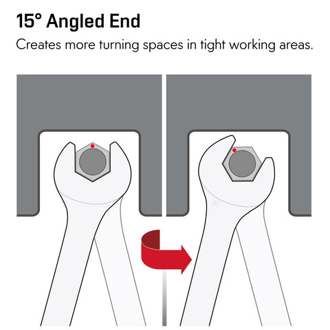 EFFICERE Long-pattern design delivers extra leverage for stubborn bolts