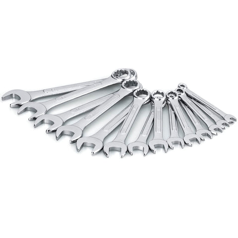 EFFICERE metric wrench sizes 6mm–19mm stamped for quick size identification.