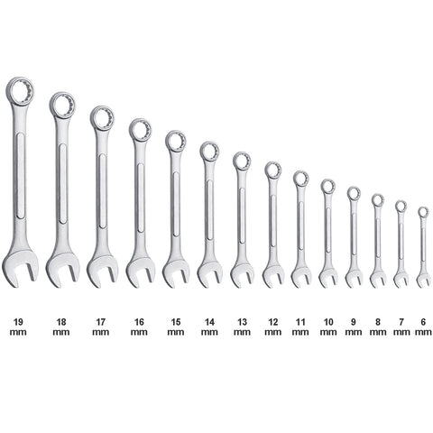 EFFICERE offset 12-point box-end wrench design improves access in tight spaces.