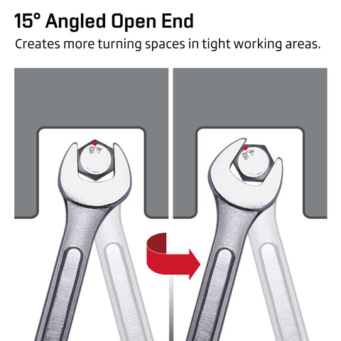 EFFICERE roll pouch keeps wrenches accessible and protected.