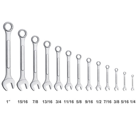 EFFICERE SAE wrench set with 12-point box end for easy access.