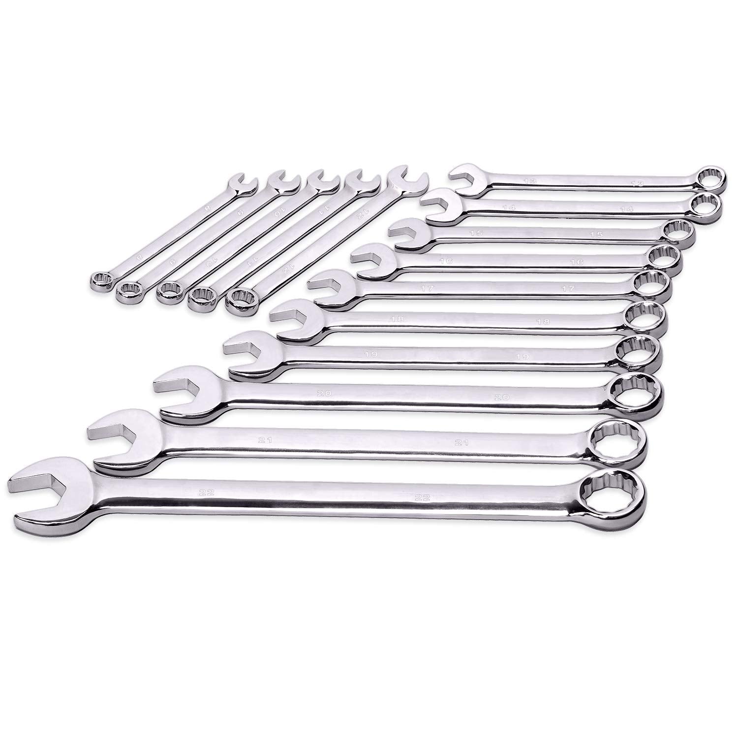 EFFICERE V-cut open end wrenches grip fasteners reliably for torque