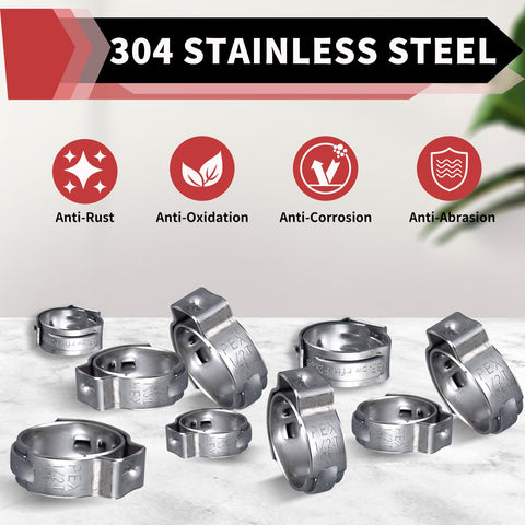 EFIELD 304 stainless steel cinch ring detail