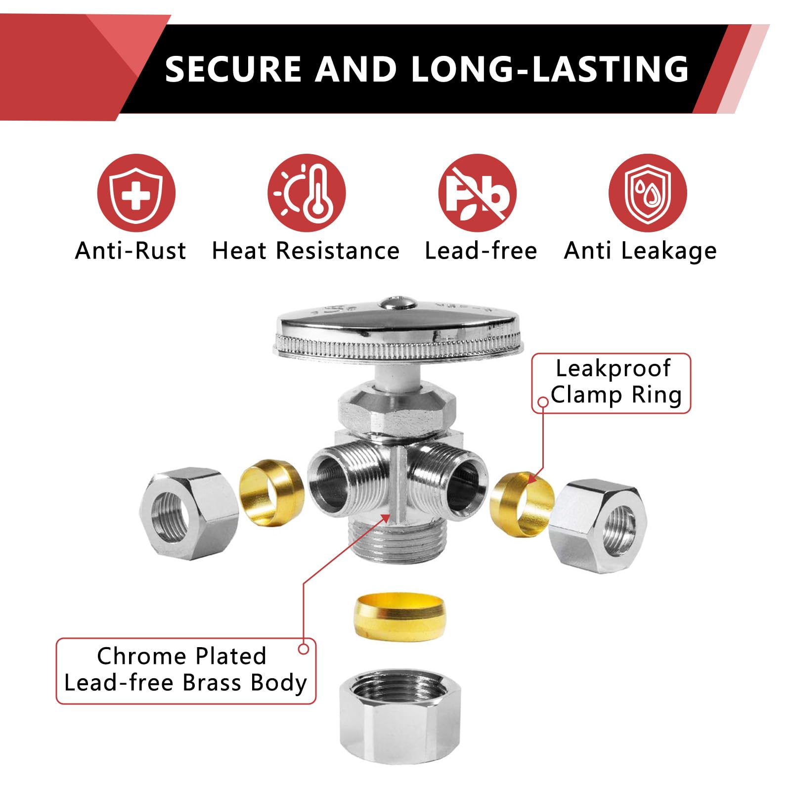 EFIELD NSF/ANSI 61 certified valve supports compliant plumbing components.