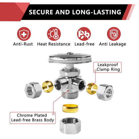 EFIELD NSF/ANSI 61 certified valve supports compliant plumbing components.