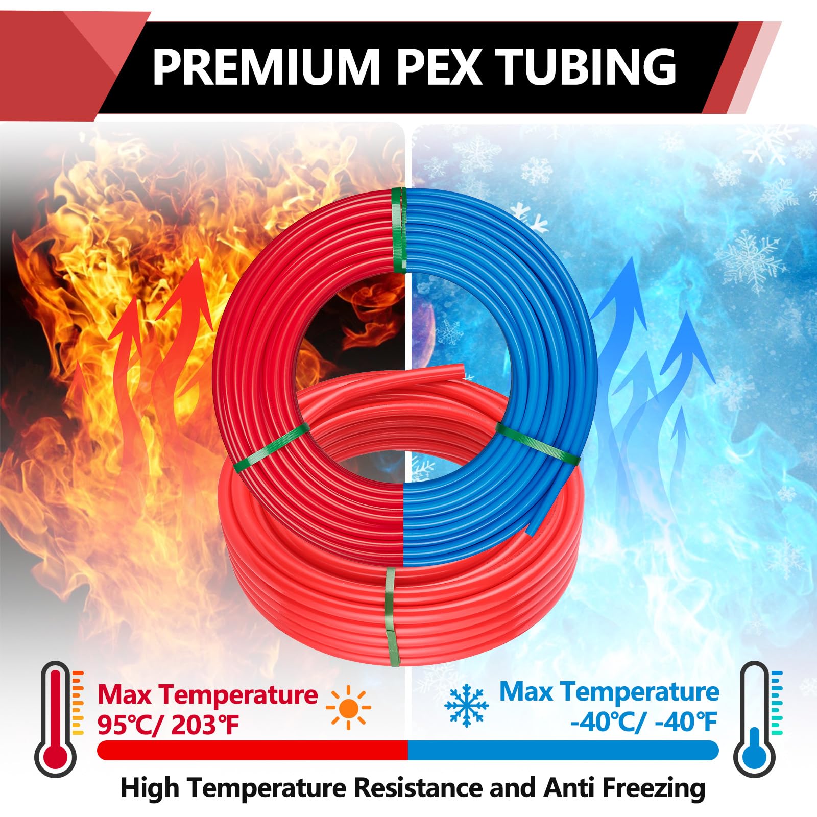 EFIELD PEX-B tubing showing chemical resistance against chlorine