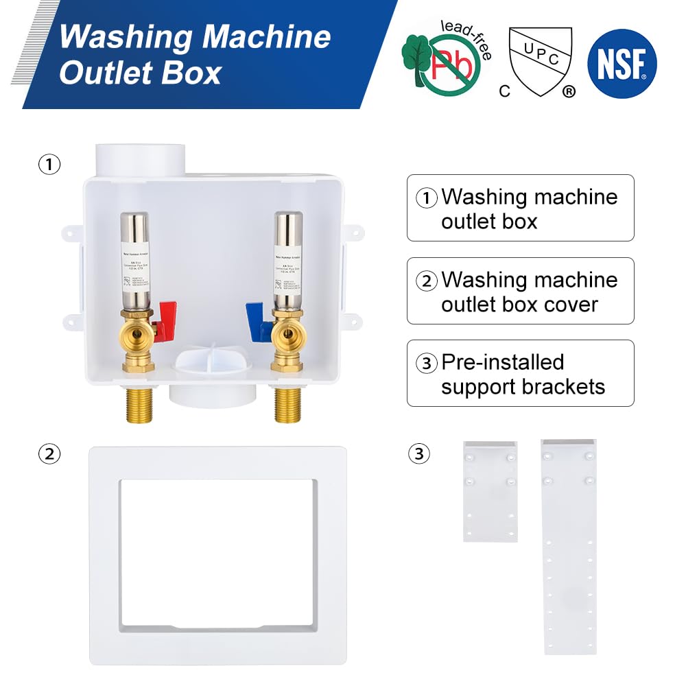 EFIELD WM051 hot and cold valves provide quick, precise control.