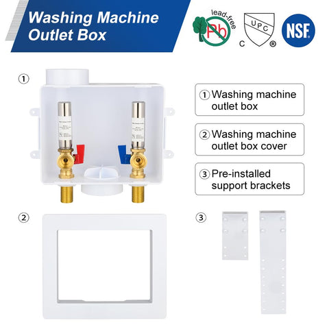 EFIELD WM051 hot and cold valves provide quick, precise control.