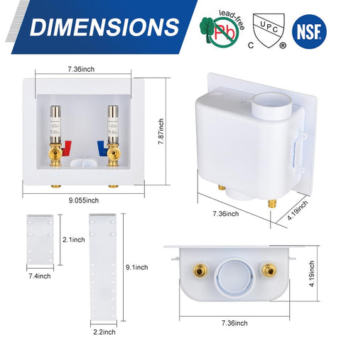 EFIELD WM051 stainless water hammer arrestor reduces water hammer noise.