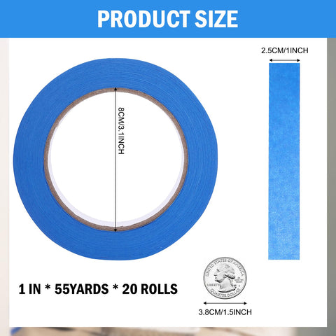 EFOK Blue Painter's Tape designed for easy removal without lifting paint.