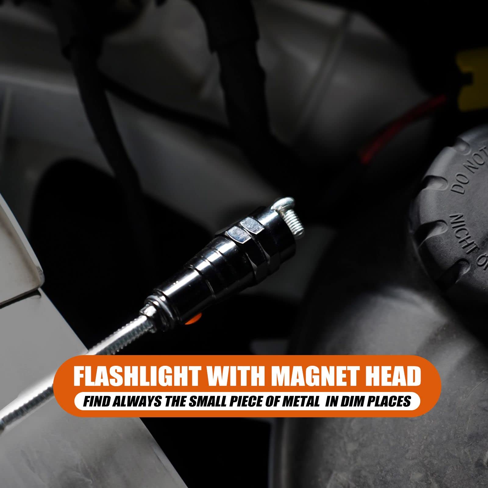 EGIFI flexible LED flashlight illuminates dark nooks while you search