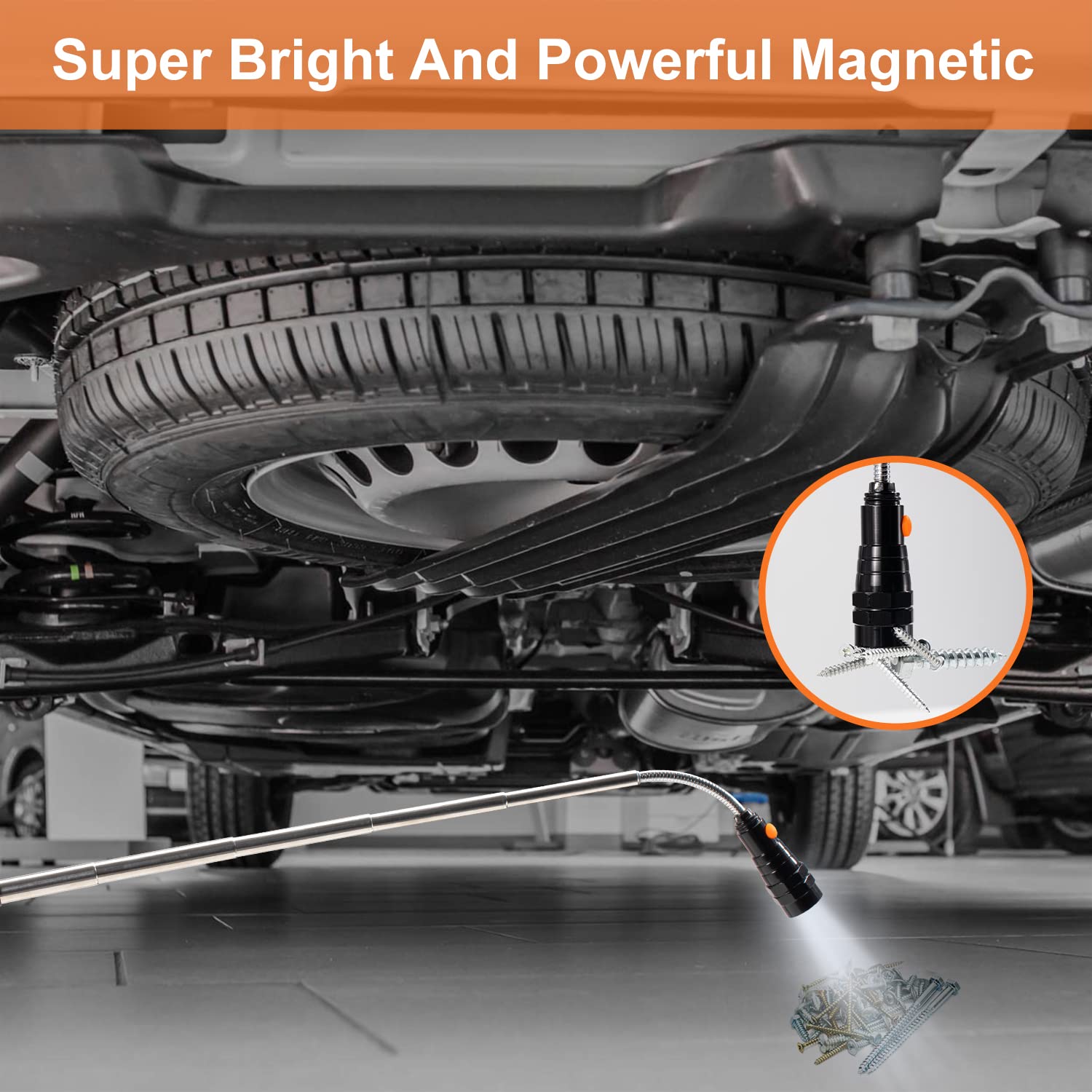 EGIFI magnetic head and base help pick up small metal parts.