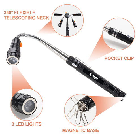 EGIFI military-grade aluminum body offers weather resistance and durability.