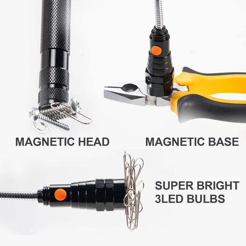 EGIFI pocket clip and non-slip handle keep tool secure and handy.
