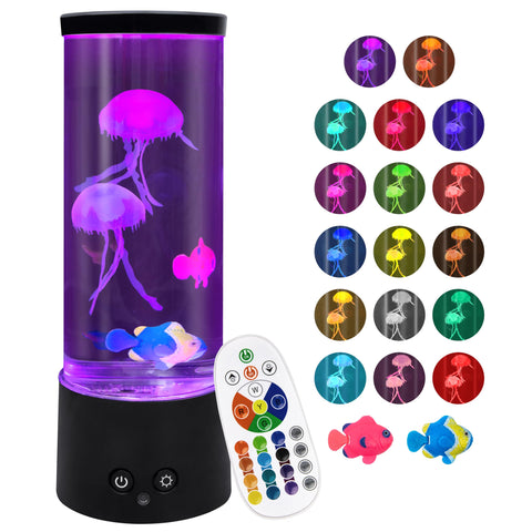 Eglagen Jellyfish Lamp on a desk provides ambient lighting for focus and calm.
