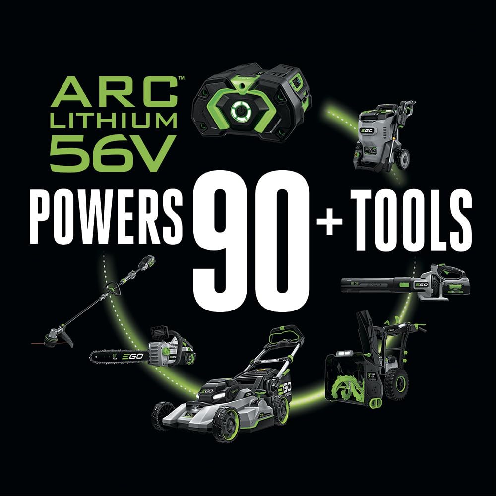 EGO Power+ arc-lithium technology for reliable, high-performance operation.