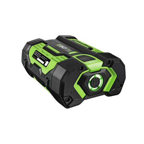 EGO Power+ 140Wh capacity with fuel gauge indicator for runtime planning