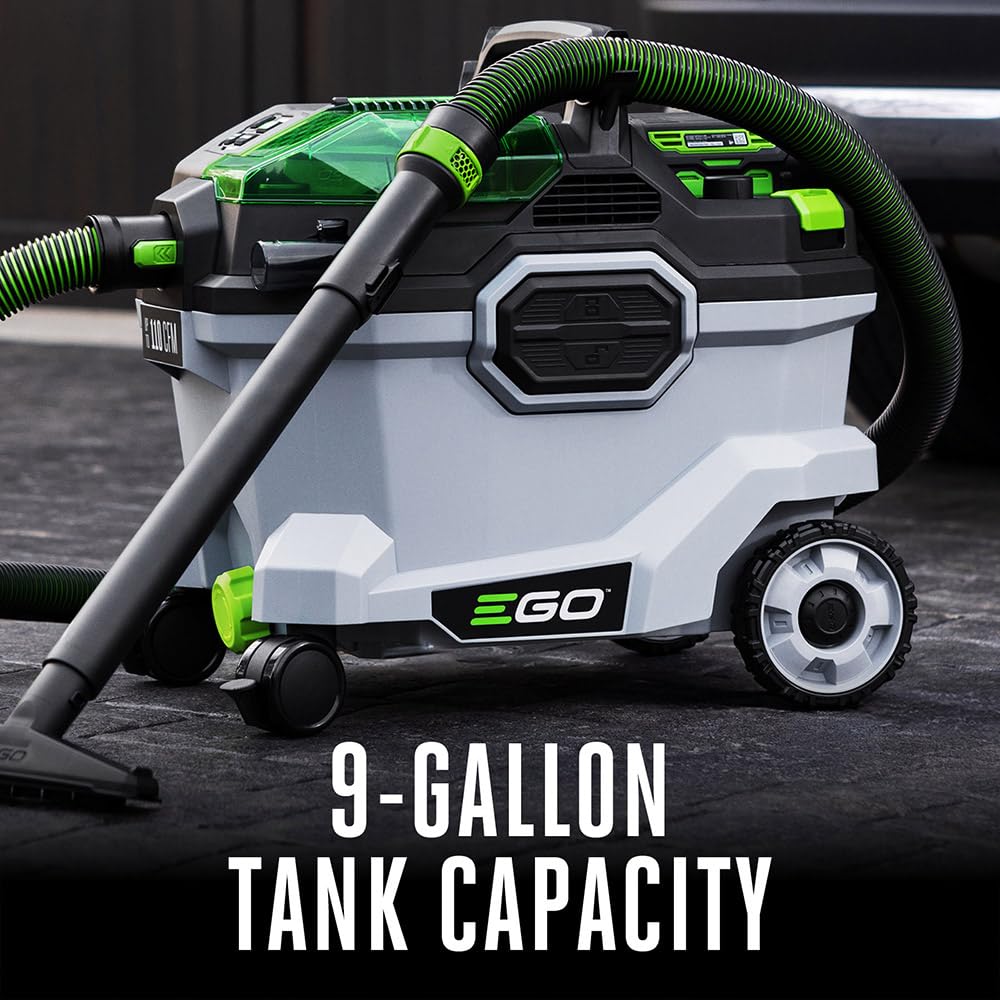 EGO Power+ WDV0900 large floor nozzle covers wide areas efficiently.