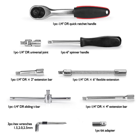 Egofine 72-teeth quick-release ratchet for smooth control
