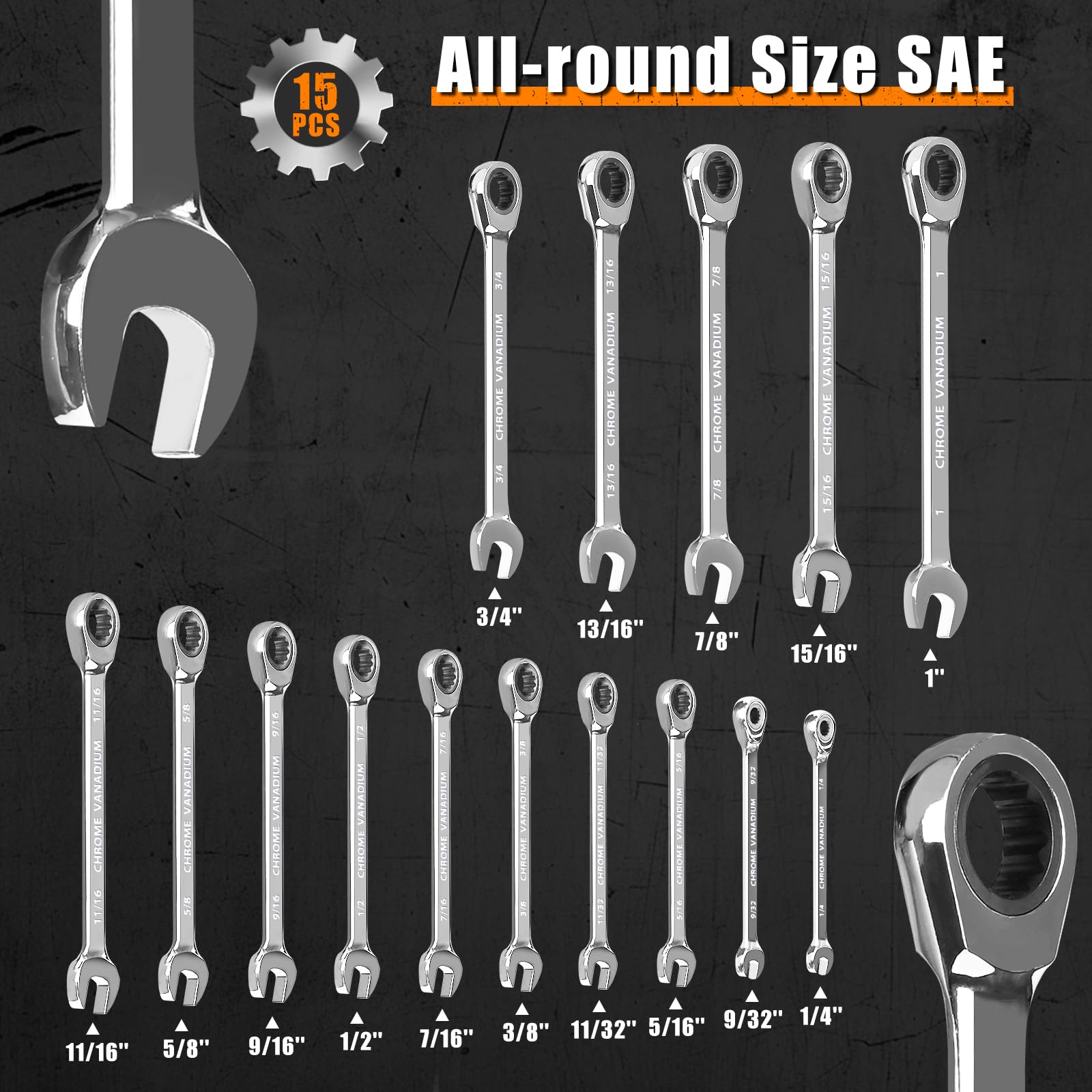 Egofine 72-tooth ratchet provides precise turns in tight spaces