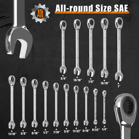 Egofine 72-tooth ratchet provides precise turns in tight spaces