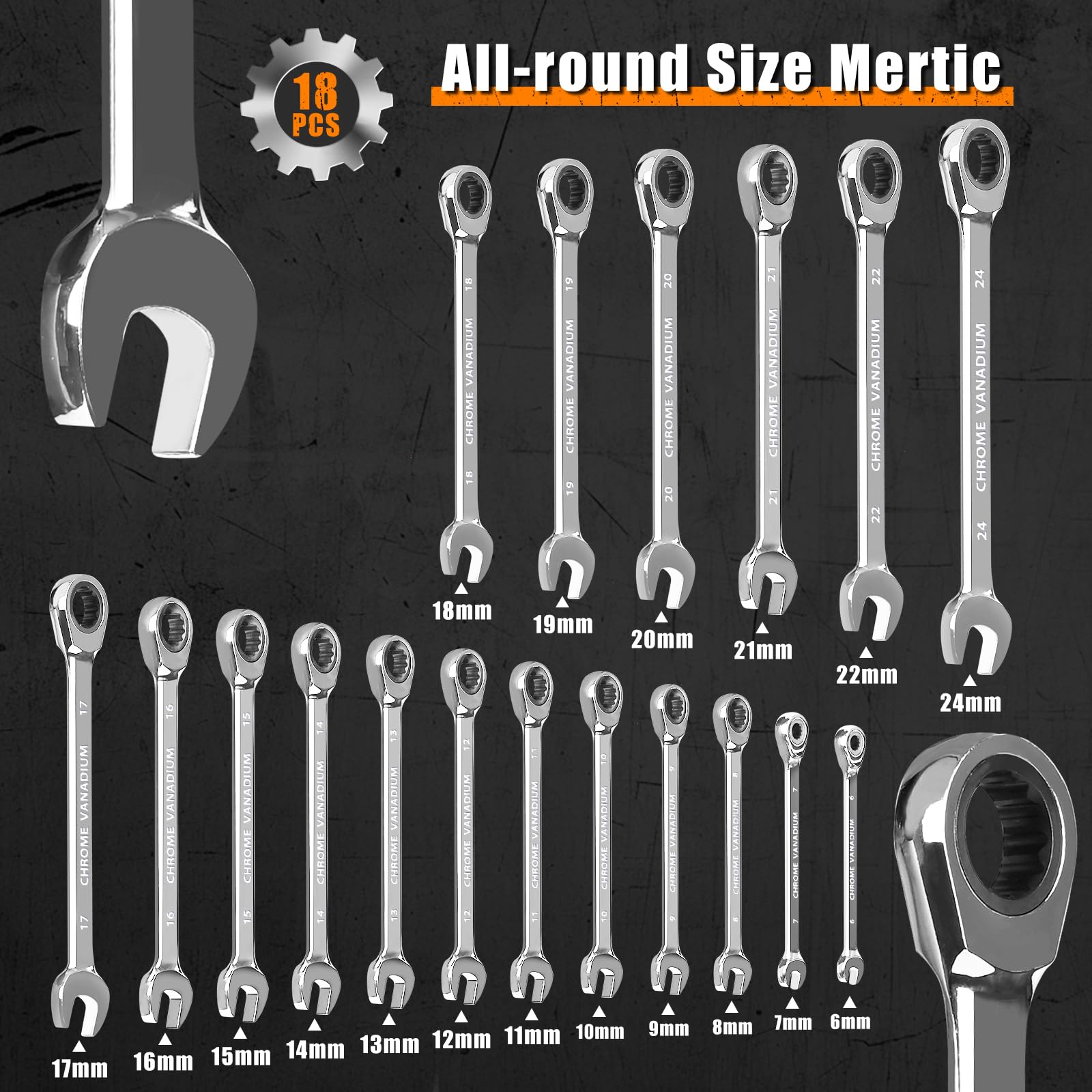 Egofine ratcheting wrench set 9mm offers smooth leverage for mechanics