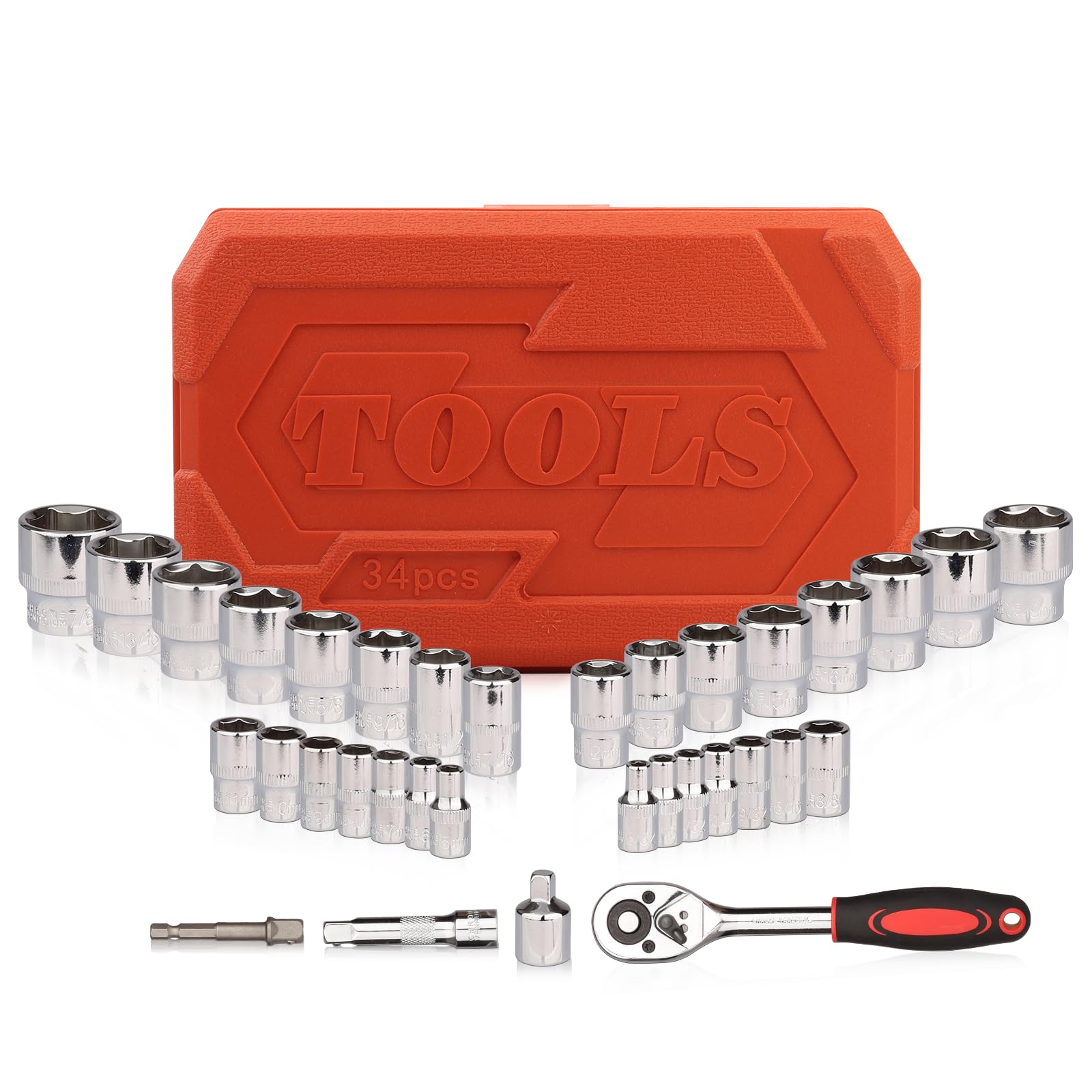 Egofine storage case keeps sockets organized on job sites.