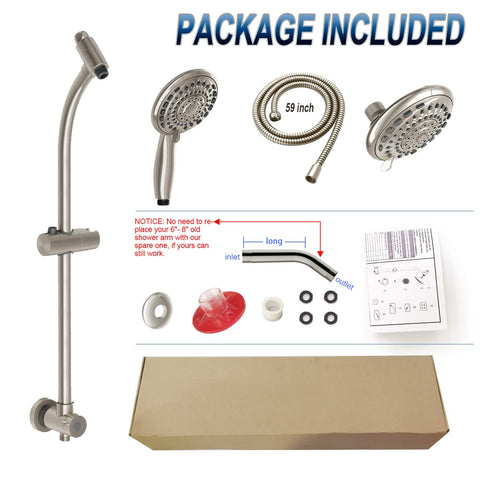 Egretshower adjustable swivel joint lets you aim water precisely for comfort.