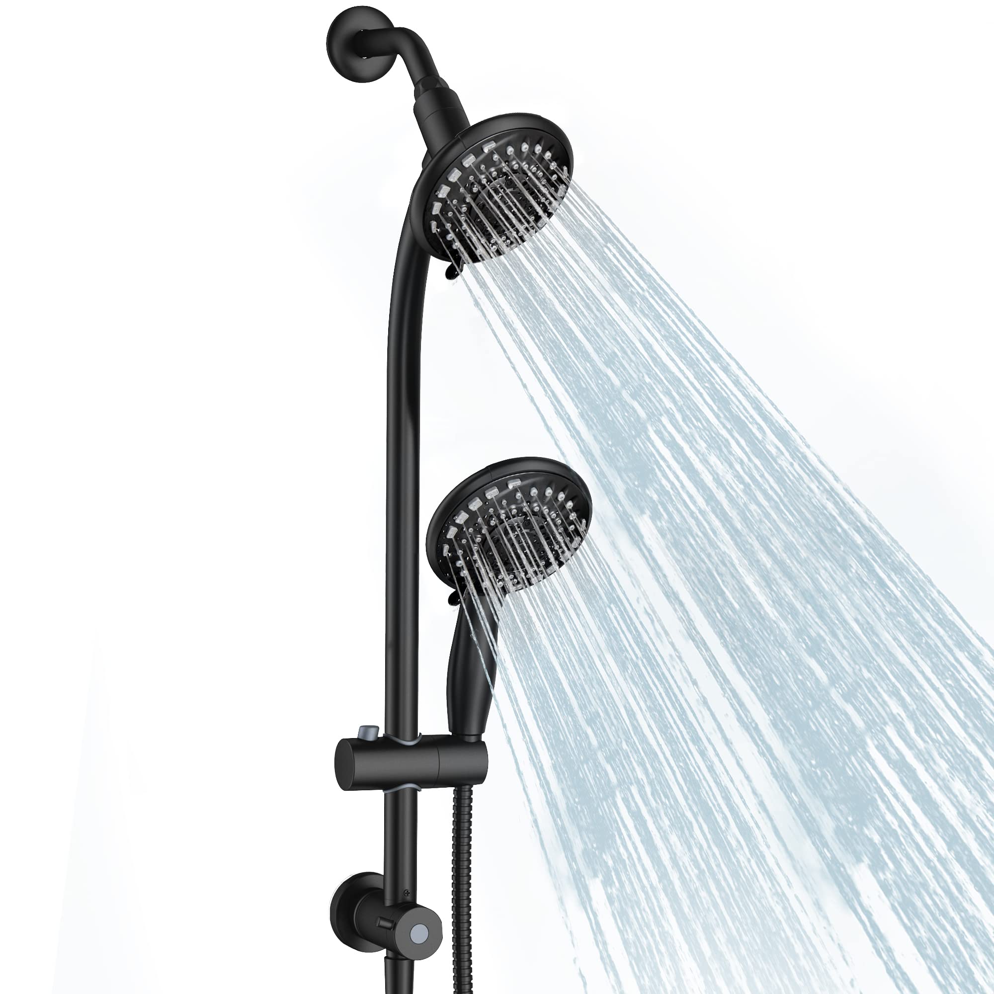 Egretshower drill-free bar enables fast, tool-free installation.
