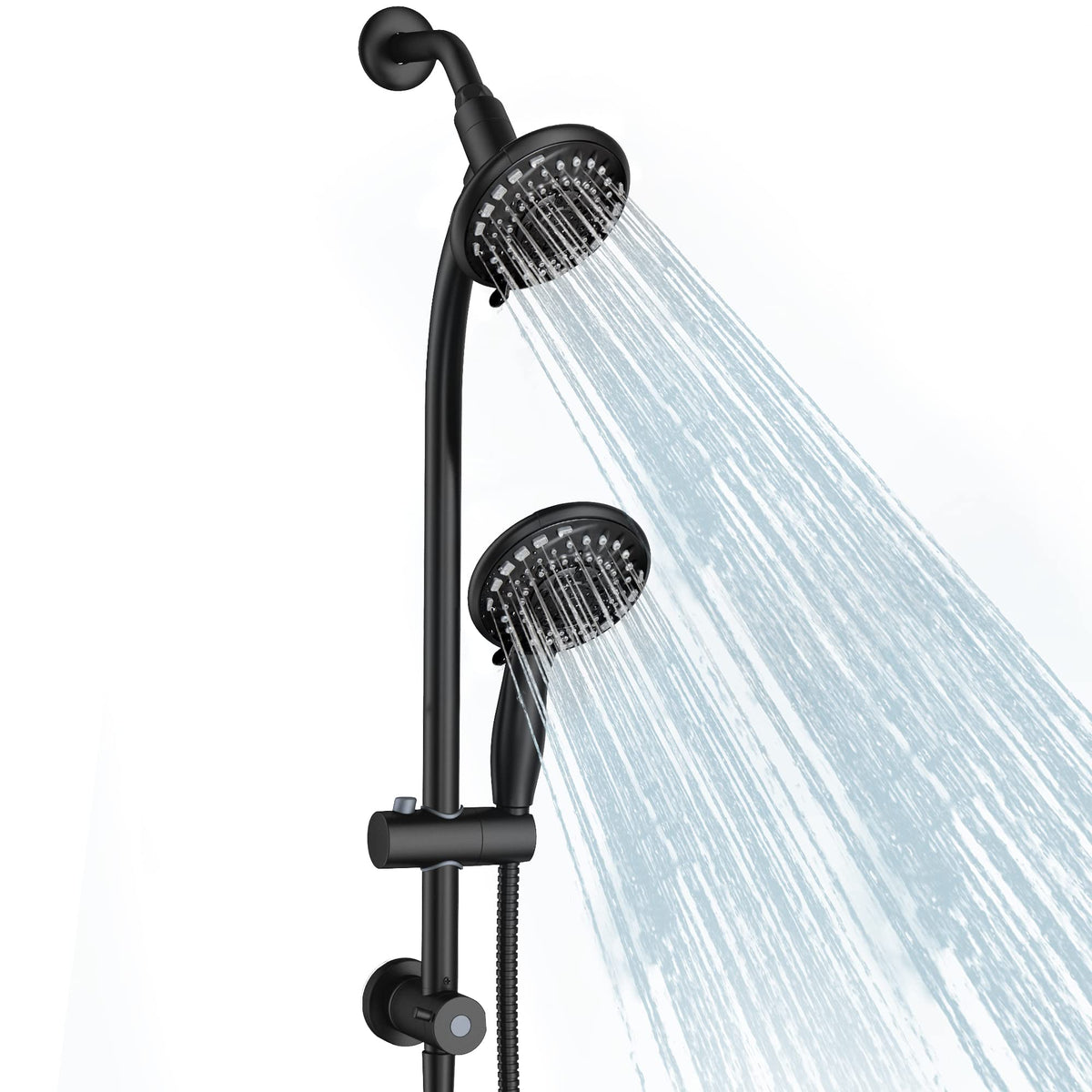 Egretshower drill-free bar enables fast, tool-free installation.