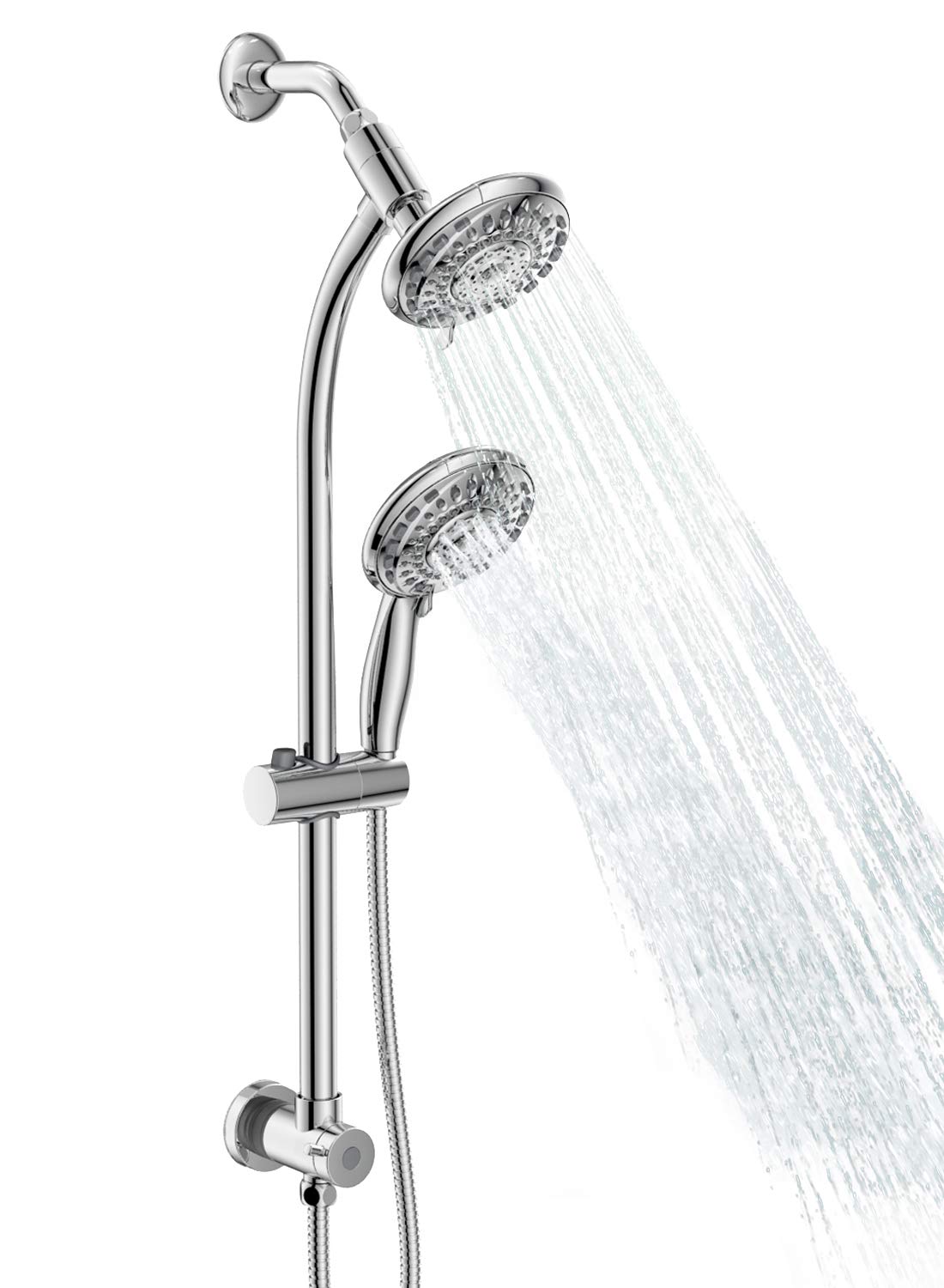 Egretshower drill-free bar shown with quick-install setup for a bathroom upgrade