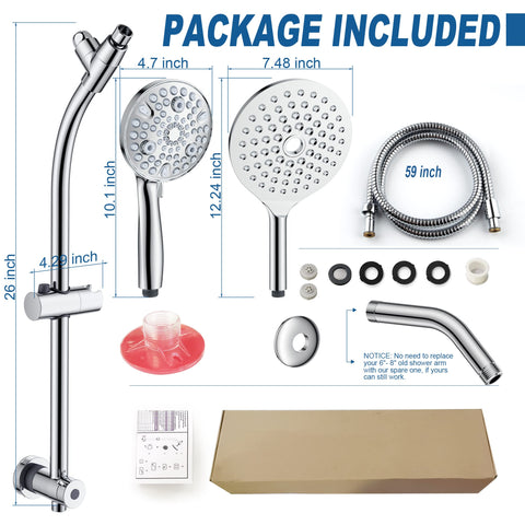 EgretShower easy-install tool-free setup for quick mounting