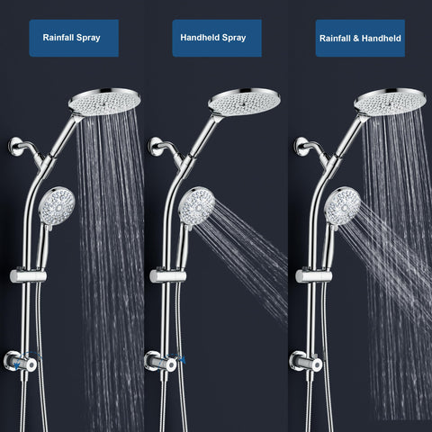 EgretShower high-pressure rainfall shower delivers full body coverage