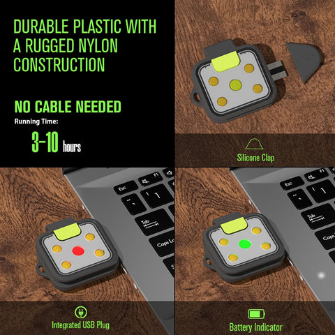 EGUKU pocket-size clip light fits in a pocket for on-the-go visibility