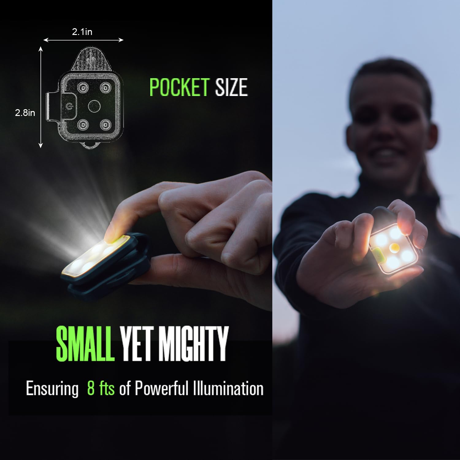 EGUKU four-mode running light adjustable for different conditions