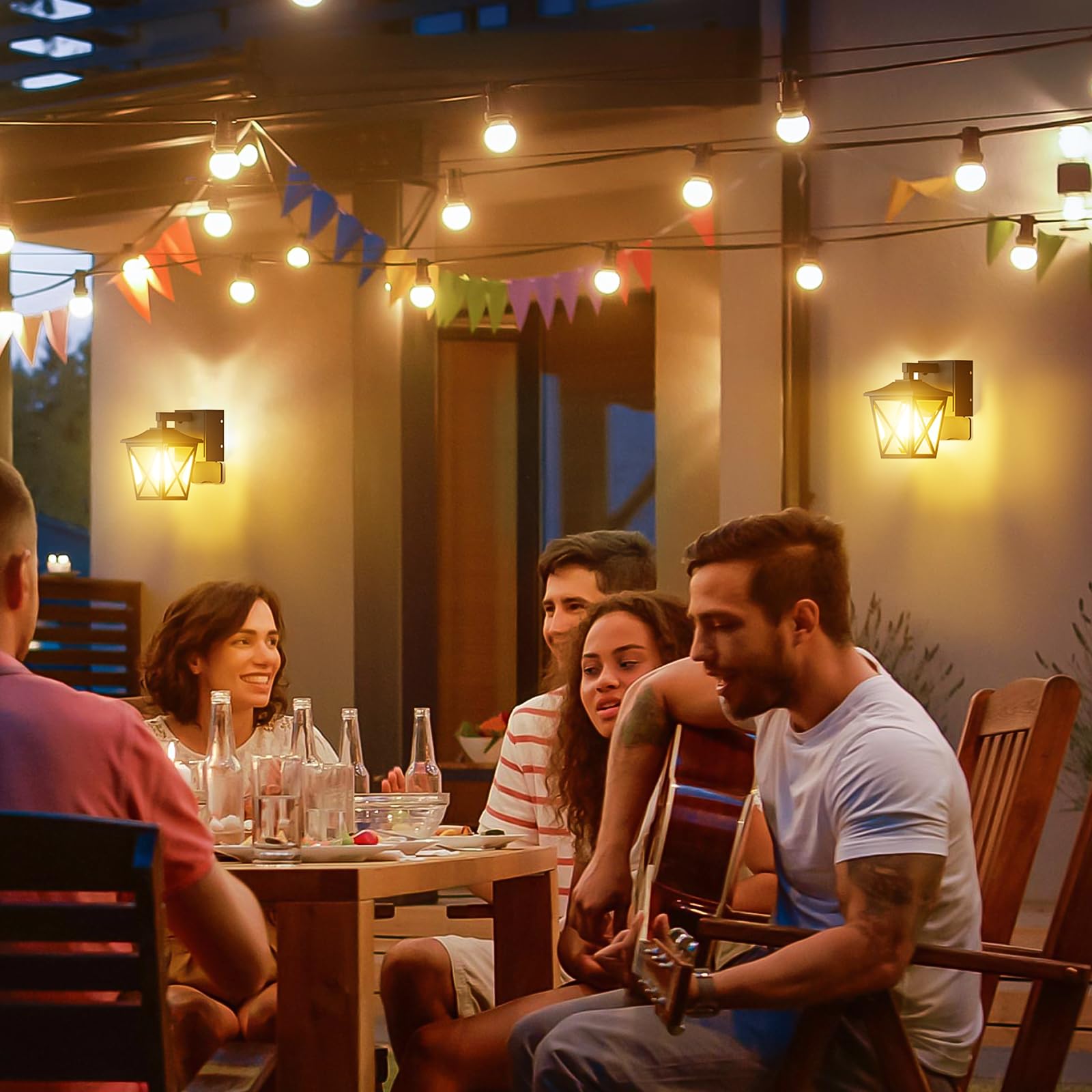 Ehaho black porch light adds classic curb appeal and functionality